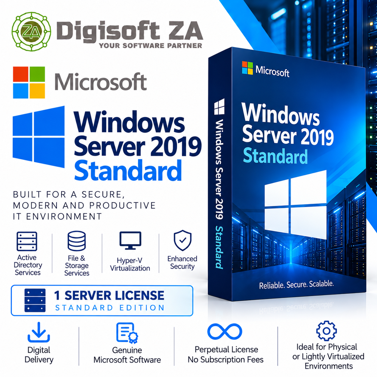 Windows Server 2019 Standard License Windows Server 2019 Standard - Image 1