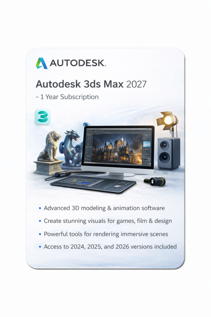 3DS Max 2027 - 1 Year Subscription | Digisoft ZA