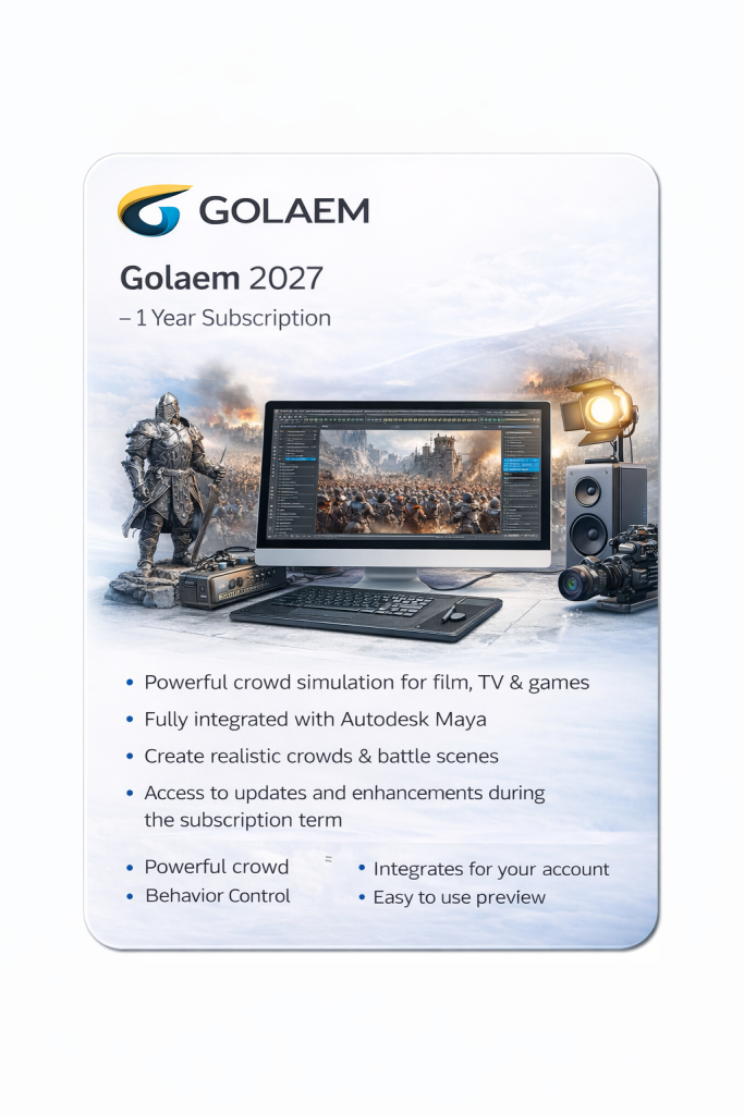 Autodesk Golaem 2027 – 1 Year Subscription | Digisoft ZA