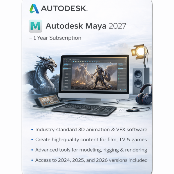 Autodesk Maya 2027 - 1 Year Subscription | Digisoft ZA