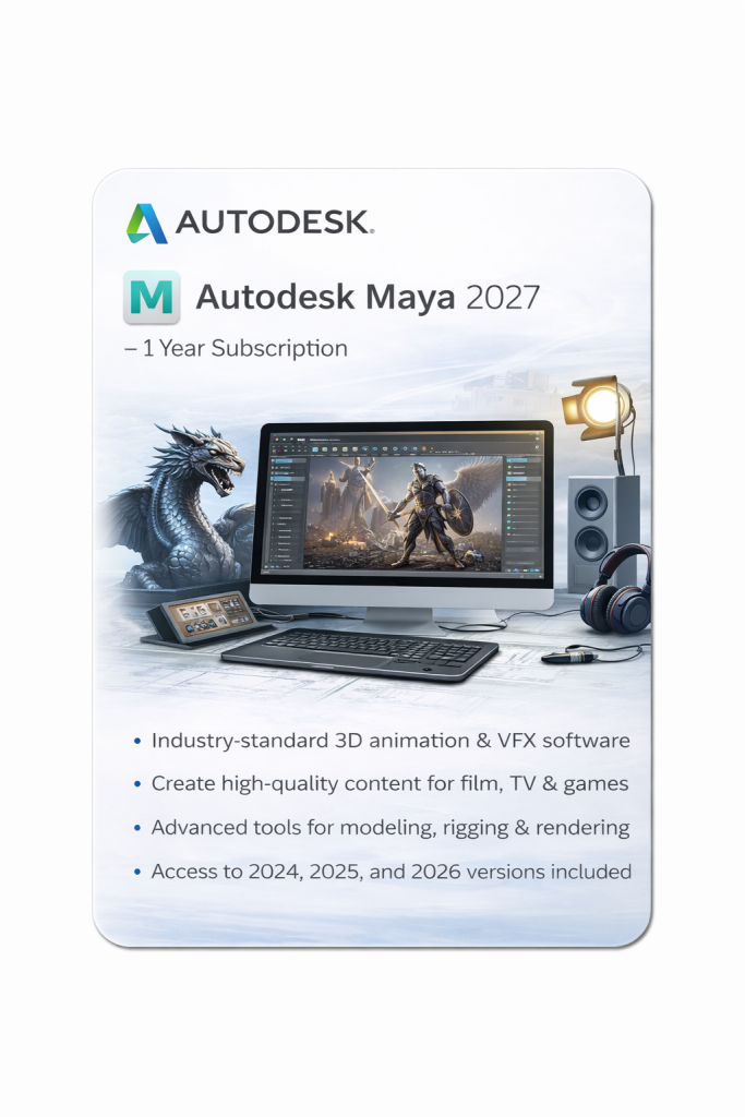 Autodesk Maya 2027 - 1 Year Subscription | Digisoft ZA