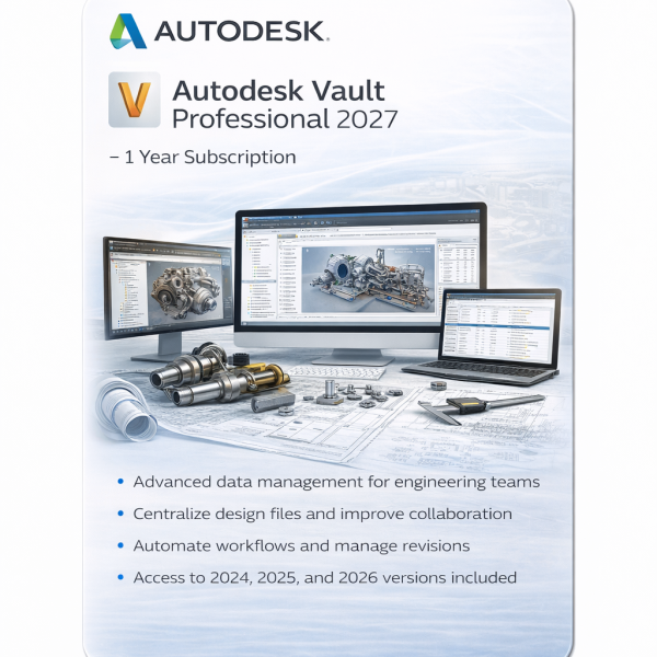 Autodesk Vault Professional 2027 – 1 Year Subscription | Digisoft ZA