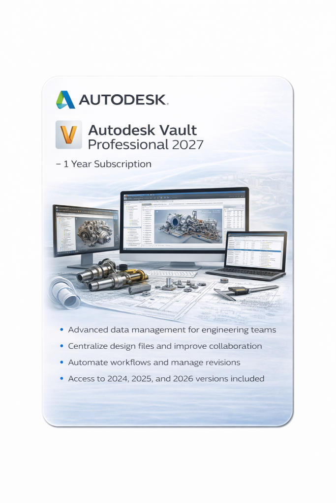 Autodesk Vault Professional 2027 – 1 Year Subscription | Digisoft ZA