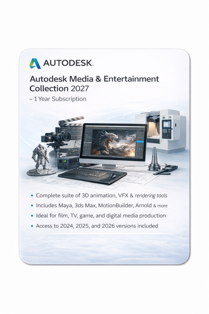 Autodesk Media & Entertainment Collection 2027 | Digisoft ZA
